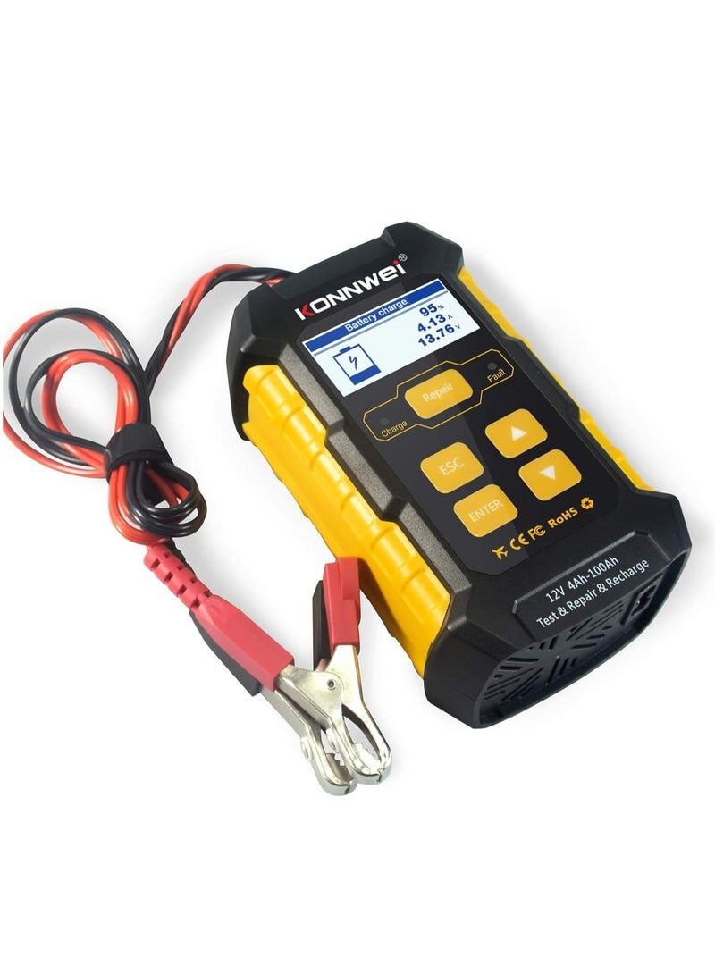 كونوي جهاز كونوي KW510 الذكي لفحص وشحن وإصلاح بطاريات السيارات 12V 5A - حل متكامل للبطاريات للسيارات والموتوسيكلات - Image 2